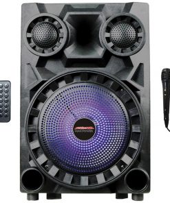 MAXPOWER Single 8" Woofer with built in Rechargeable battery & one mic