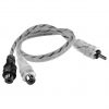 Max Power entry rca cable 2 female silver/black
