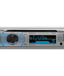 Alternative view of Boss Marine Single Din Receiver CD/MP3/USB/SD Front Aux RemoteSilver MR508UABS