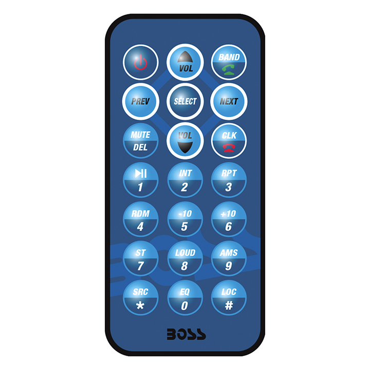 Boss Marine Single Din Receiver CD/MP3/USB/SD Front Aux RemoteSilver MR508UABS - Image 3