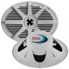 Boss 6x9" 2-Way Coaxial Marine Speaker 350W White
