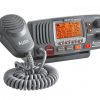 COBRA FIX MNT MARINE VHF RADIO W/ REWIND & GPS GRAY