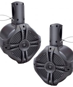 Power Acoustik Marine 6.5" Wake Tower Speaker Titanium (Pair)