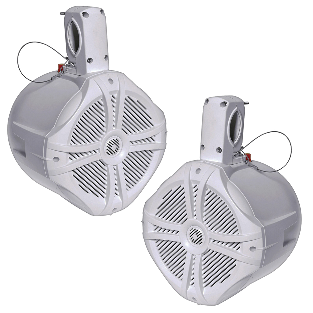Power Acoustik Marine 6.5" Wake Tower Speaker White (Pair)
