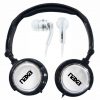 Naxa 2 in 1 Combo Super Bass Stereo Headphones and Earphones Silver