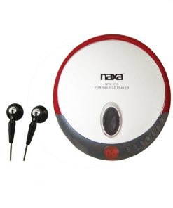Naxa Slim Personal Compact Disc Player Red