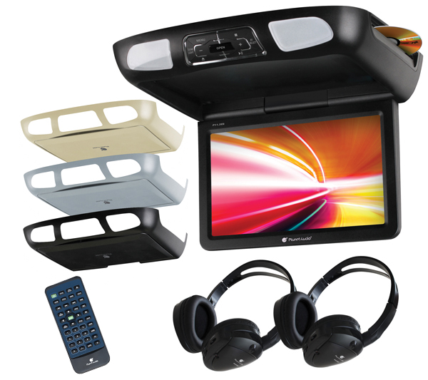 Planet 10.1" Overhead Flip Down TFT Monitor 3 Color Skins