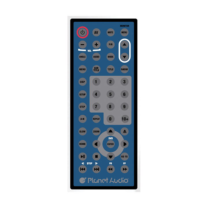 Planet Audio 7" Monitor in Headrest DVD USB/SD 3-color skins FM Modulated Wireless Remote PH7ACD - Image 2