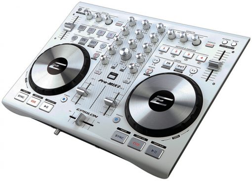 Epsilon True ultra compact 2 deck digital MIDI DJ controller (white)
