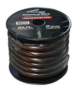 Audiopipe 25Ft 0Gauge Primary Cable Black