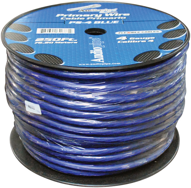Audiopipe 4 Ga. Flexible Power Cable 250 ft. Blue PS4BL - Image 2