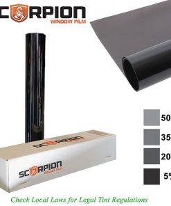 Scorpion Window Tint Predator Series 2 ply 15% 24"x 100' roll Deep Dye 3rd Gen. Lifetime Warranty
