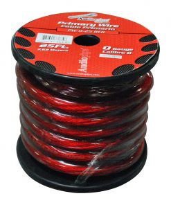 POWER WIRE AUDIOPIPE 0GA. 25' RED