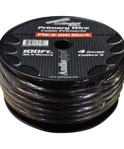 POWER WIRE AUDIOPIPE 4GA 100' BLACK