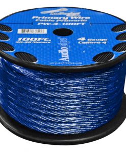 POWER WIRE AUDIOPIPE 4GA 100' BLUE