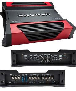 Crunch Powerzone 4 x 125 @ 4 Ohms 4 x 250 @ 2 Ohms 2 x 500 Watts @ 4 OhmsÂ  Bridged