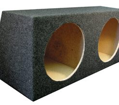 EMPTY WOOFER BOX (2)12" QPOWER; ANGLED HATCHBACK; *AHD12E*