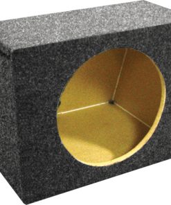 EMPTY WOOFER BOX SINGLE 10" QPOWER; HATACHBACK; *MDF FACE*