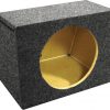 EMPTY WOOFER BOX SINGLE 12" QPOWER; HATCHBACK; *MDF FRONT*
