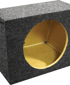 EMPTY WOOFER BOX SINGLE 12" QPOWER; HATCHBACK; *MDF FRONT*