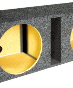 *BASS10* EMPTY WOOFER BOX QPOWER; (2)10"; SLOT PORTED