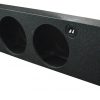 Qpower Dual 12" Empty Woofer Box for 2009-14 Ford F150 Under seat downfire