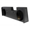 Qpower Dual 10" 2014-Current  GM/Chevy Crew Cab Woofer Box Bed Liner Sprayed