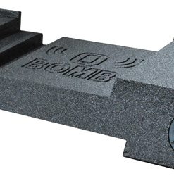 Qpower Dual 10" Box for GMC Avalanche Bomb Under Seat Downfire