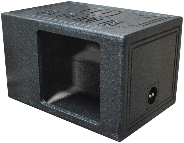 Qpower Single 12" Bomb BoxSquare Ported Square Woofer opening