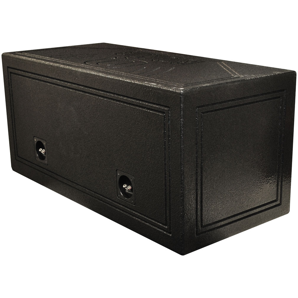 Qpower Dual 15" Sealed Woofer Enclosure withh Bed Liner Spray QBOMB15S - Image 2