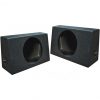 Qpower QBOMB Single 10" Empty Woofer Box. Mounts behind seat. Sold in pairs