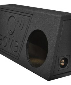 Qpower Single 10" Truck Ported SPL Empty Woofer Box with Bed Liner Spray