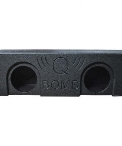 Alternative view of QPower QBOMB Dual 10" Sealed Empty Box Behind Seat Mount QBTRUCK210S