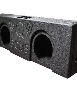 Qpower QBOMB Dual 10" Vented Empty Box Behind Seat Mount