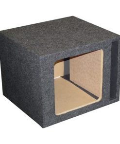 QPOWER EMPTY WOOFER BOX SINGLE 12" SQUARE;VENTED;MDF