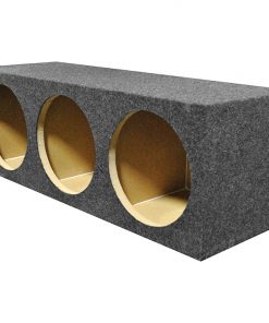 Qpower Empty Enclosure 12" 3 Hole Straight Across Heavy Duty