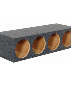 Alternative view of Qpower 12" 4 hole empty box 1" MDF QHD124HOLE