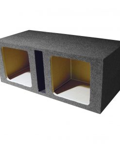 EMPTY WOOFER BOX DUAL 12" MDF VENTED BASS BOX SQUARE
