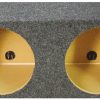 EMPTY WOOFER BOX (2)10" QPOWER SQUARE STYLE *MPSQ10E*