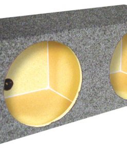 Alternative view of EMPTY WOOFER BOX (2)12" QPOWER SQUARE STYLE; *MSPQ12E* QMPSQ12E