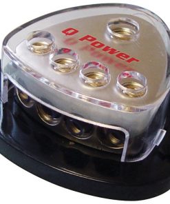 Qpower Power Dist block (1) 0g in (4) 4g out