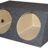 EMPTY WOOFER BOX (2)15" QPOWER ANGLED STYLE