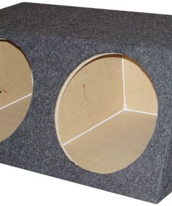 EMPTY WOOFER BOX (2)15" QPOWER ANGLED STYLE