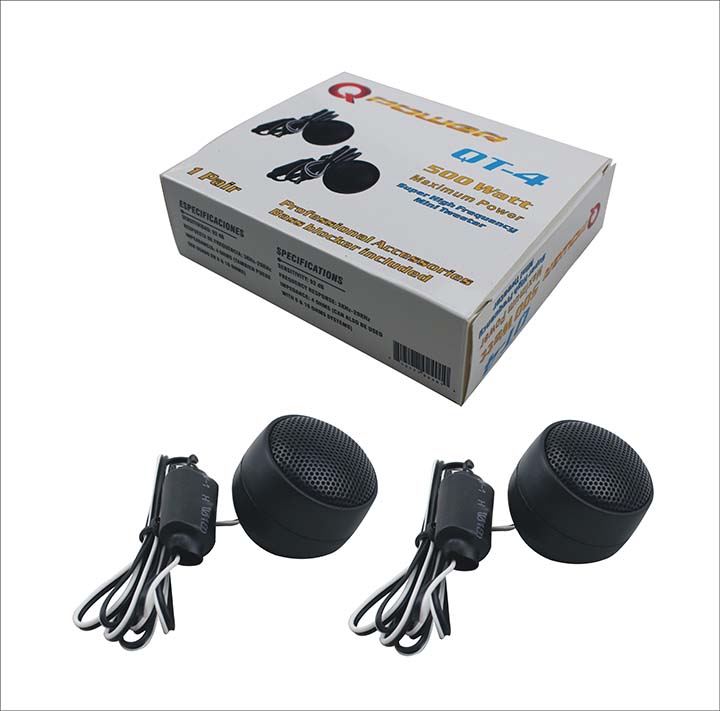 Qpower mini tweeter 500 Watts (one pair)