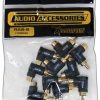 RCA RIGHT ANGLE ADAPTER BLACK (*RALB*) 10 PIECES; XSCORPION