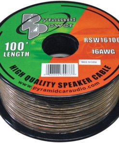 SPEAKER WIRE PYRAMID 16 GA 100' CLEAR