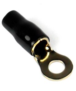 RING TERMINAL 4GA. 10PCS. GOLD;BLACK SLEEVE;XSCORPION