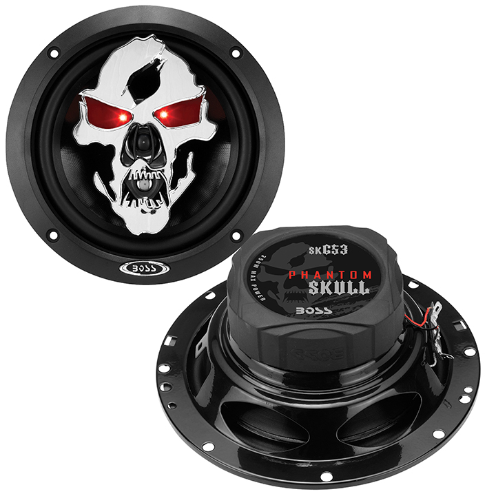 Boss Phantom Skull 6.5" 3-Way Speaker 350W Max