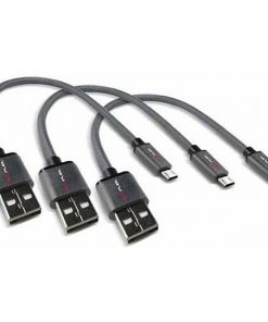 Schumacher 9" Charging Cable Micro USB to USB (3-Pack)