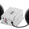 Soundstorm Motorcycle System 3" Chrome Speakers 600W Max Bluetooth Aux Input